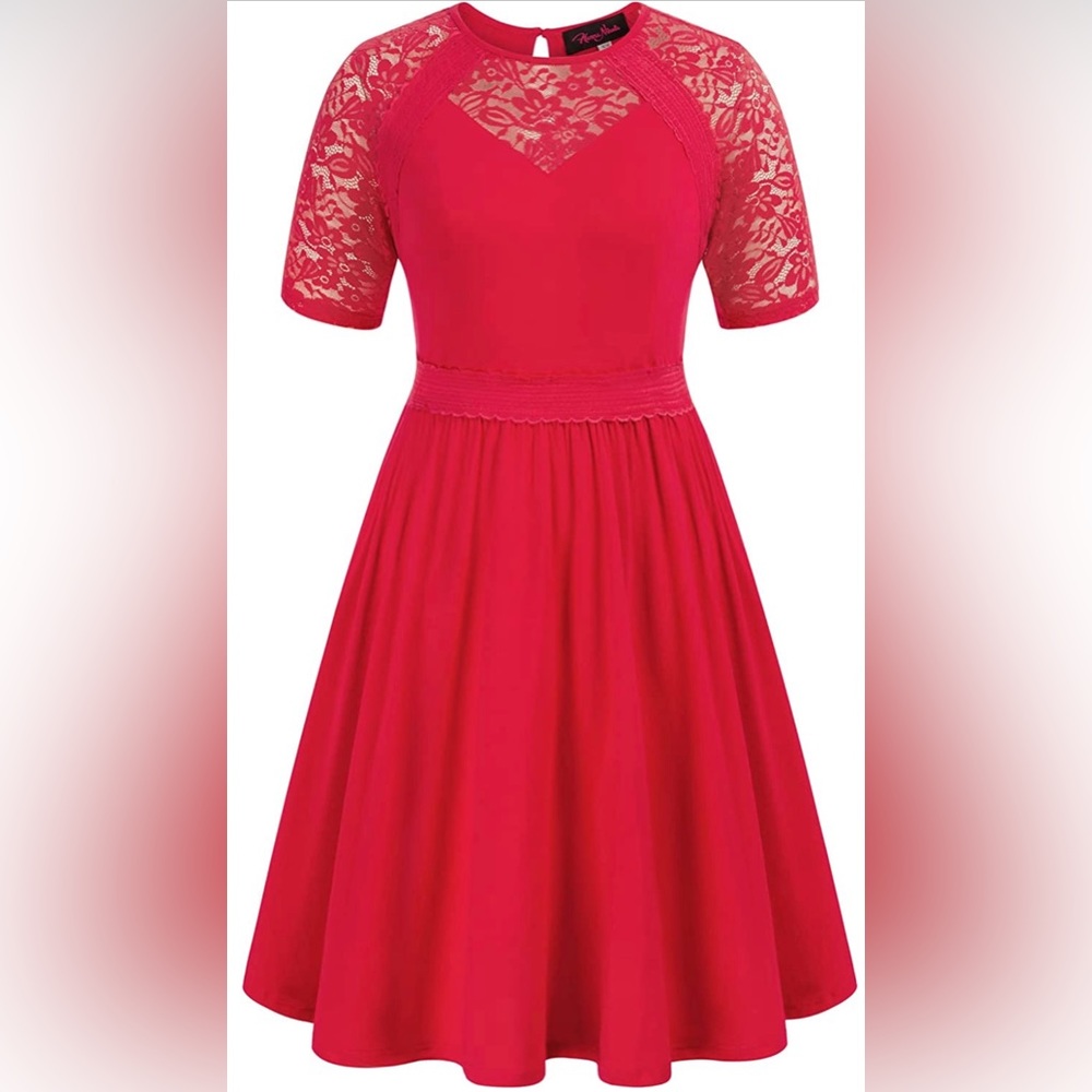 Hanna Nikole 24W red dress